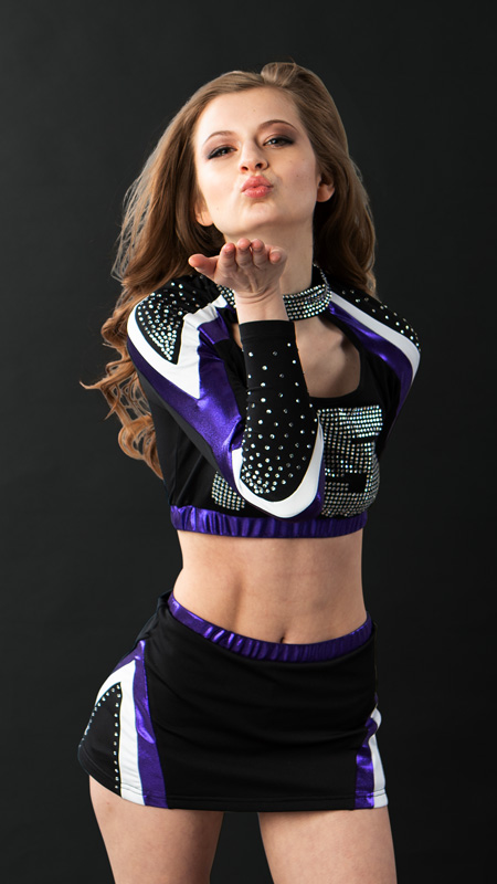 Cheerleader Uniform The purple Passion